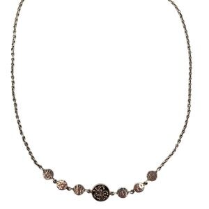 Lois Hill Sterling Silver Filigree Medallion Pendant Necklace #21611